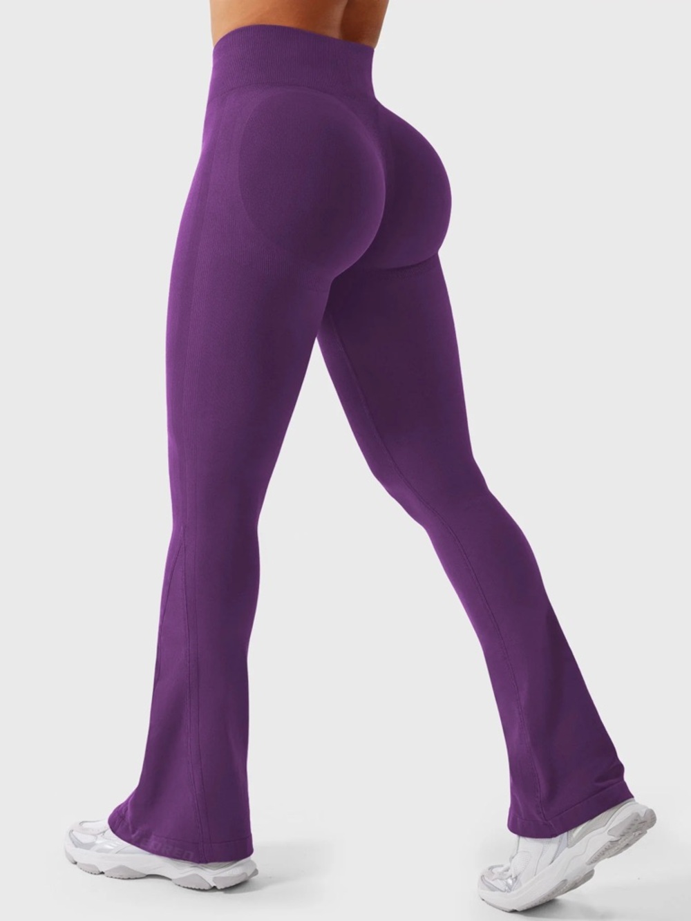Yeoreo Lilliean 29.5" Mini Flare Leggings- Size XS, Grape Purple